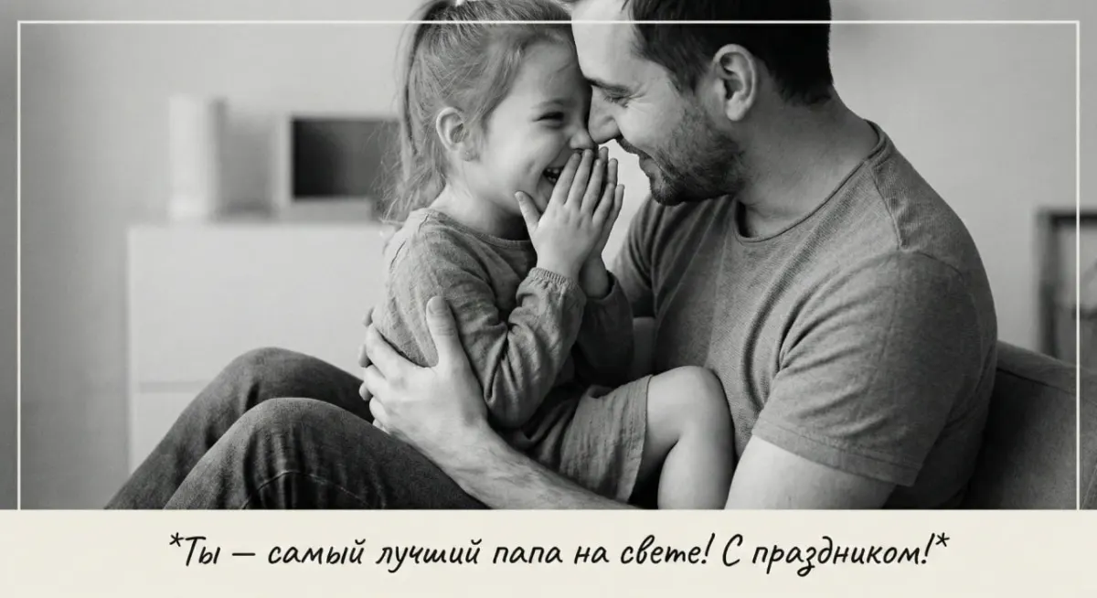 Поздравление папе от дочи