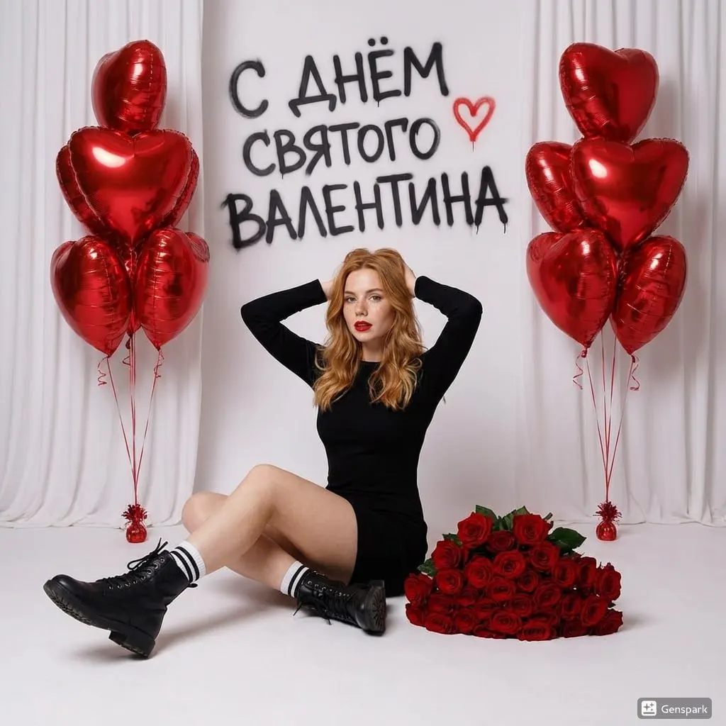 Студийная съёмка в честь Дня Всех Влюблённых