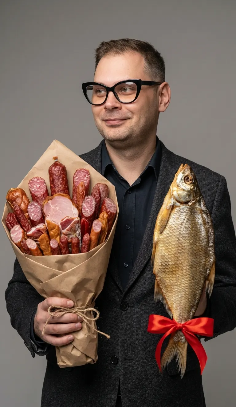 Лучший подарок на 14 февраля = лещ+мясной букет+пиво