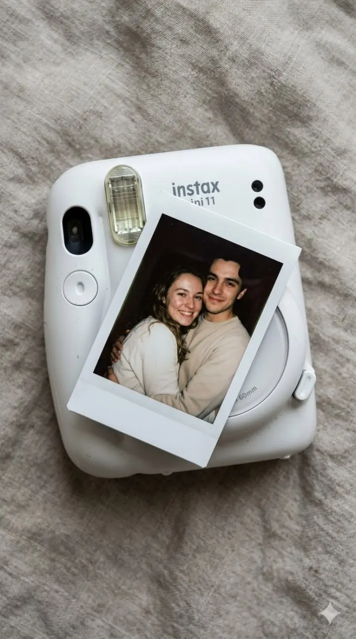 Реалистичная фотосъёмка пары на Polaroid