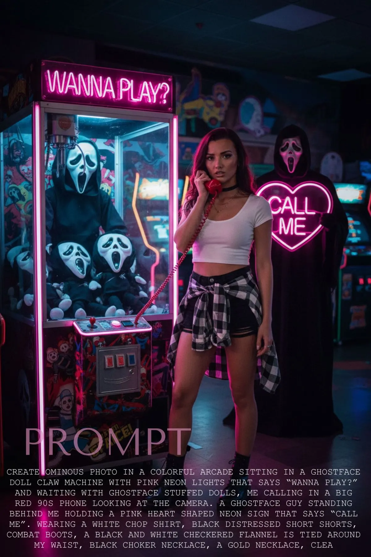 Ominous Arcade Scene