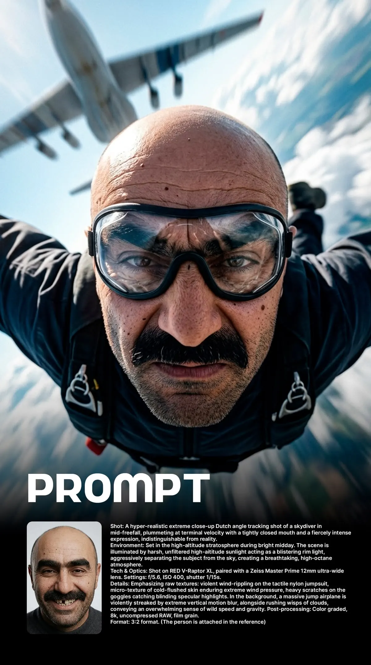 Extreme Skydiving Shot