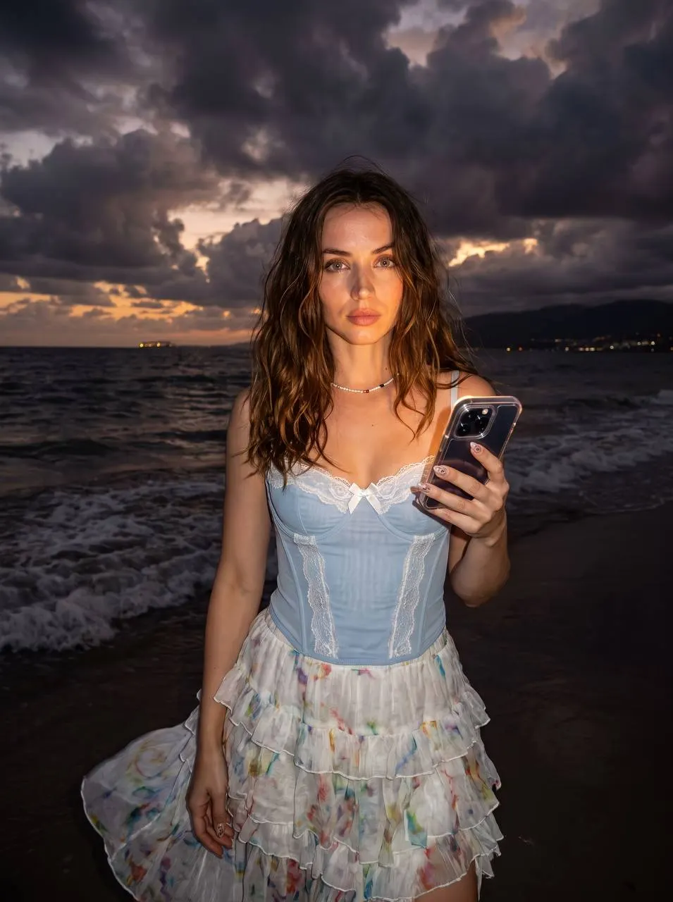 Фотосессия: Вечер у моря — промт для ИИ