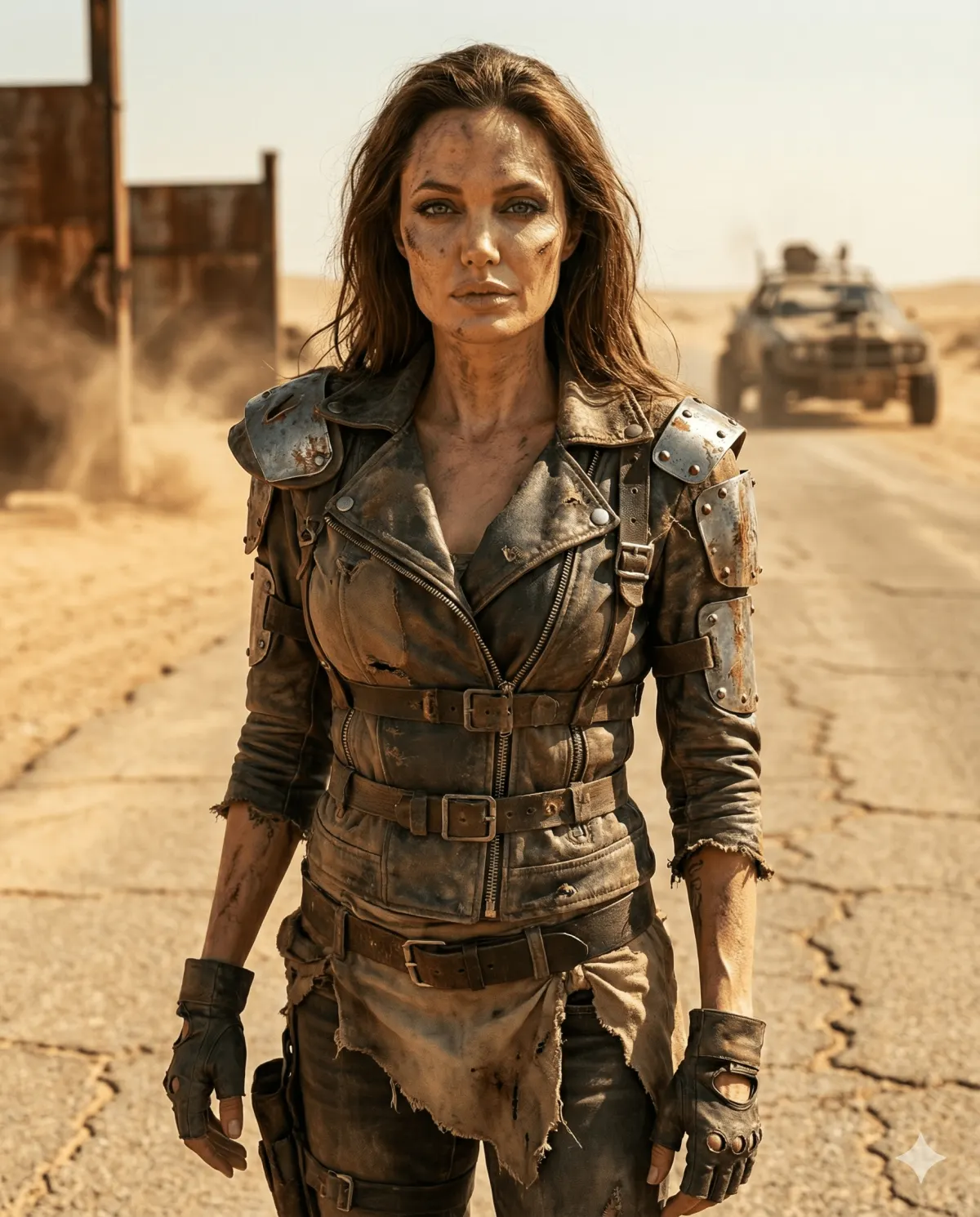 Мегареалистичная Mad Max Fury Road фотосессия косплея в пустыне промт
